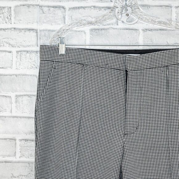MR TURK Men's Slim fit Houndstooth Trouser Pants Black white size 36 - Picture 7 of 10